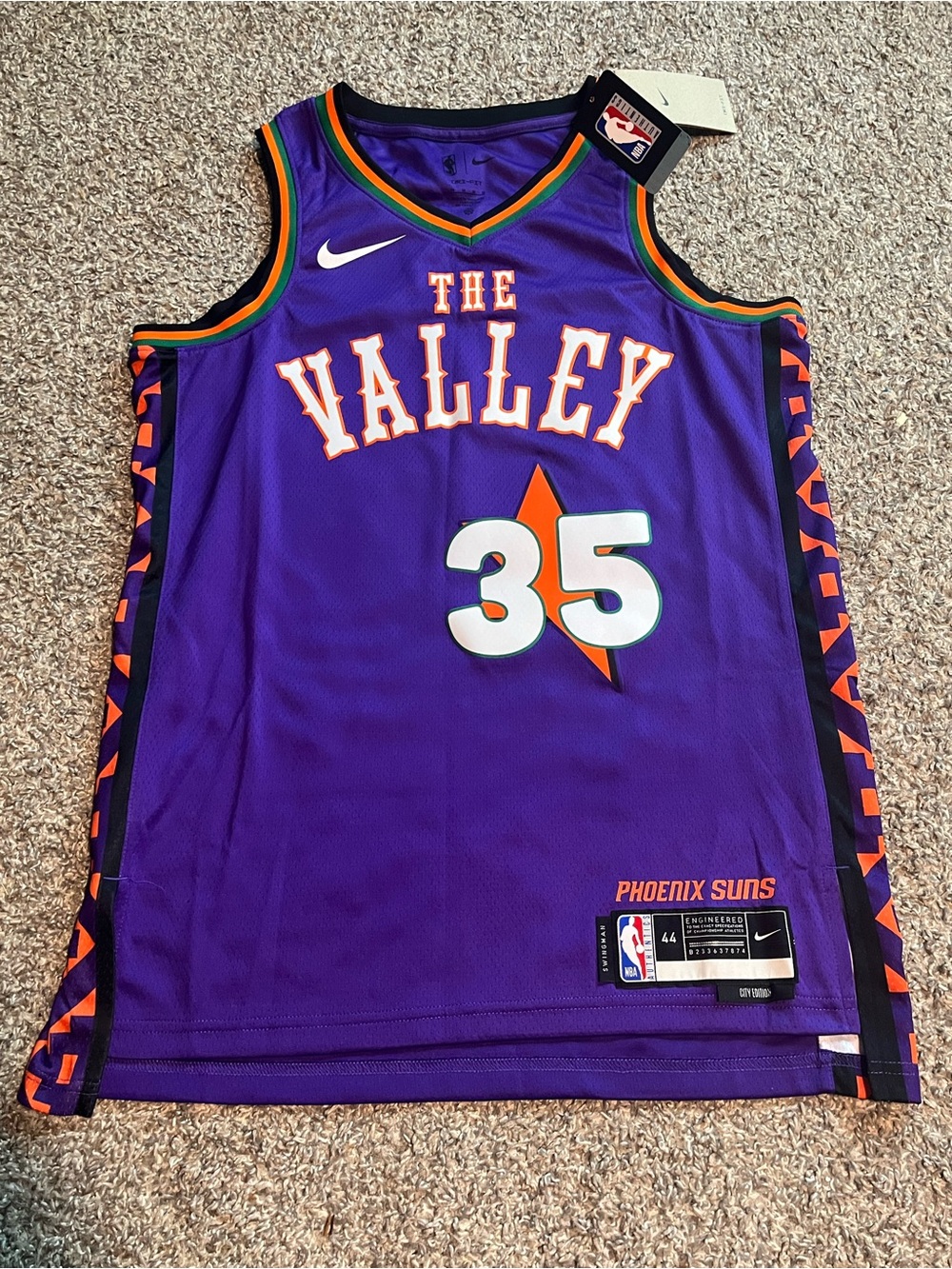 NBA Nike Phoenix Suns City Edition 2024-25 Kevin Durant Jersey Men’s Medium NWT